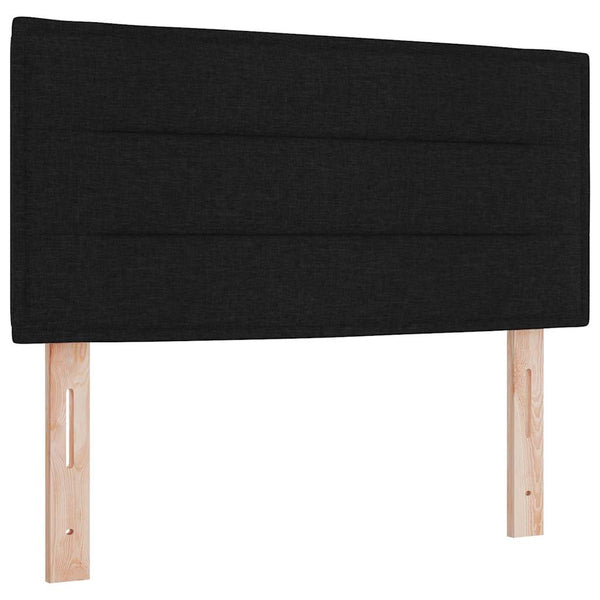 Boxspringbett Schwarz 100x200 cm mit Kissen