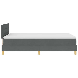 Boxspringbett Dunkelgrau 120x190 cm mit Kissen