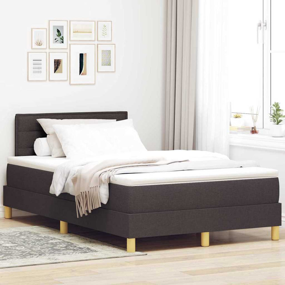 Boxspringbett Dunkelbraun 120x190 cm