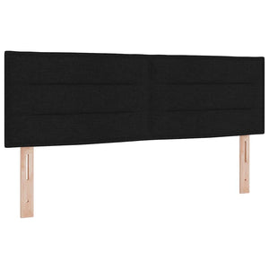 Boxspringbett Schwarz 140x190 cm mit Kissen