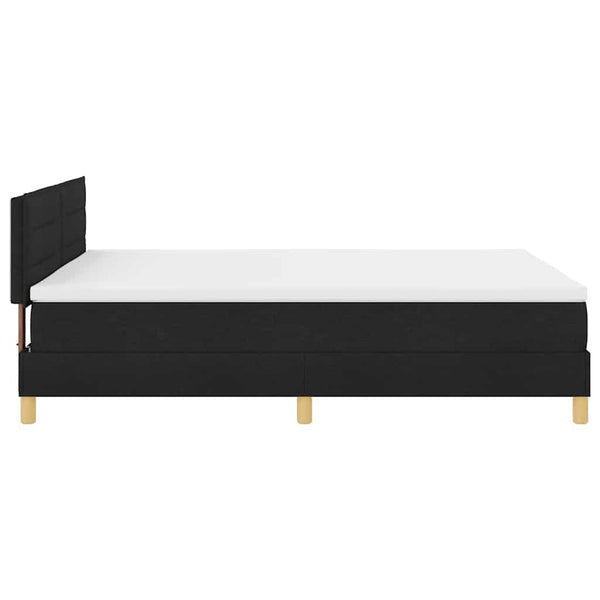 Boxspringbett Schwarz 160x200 cm mit Kissen