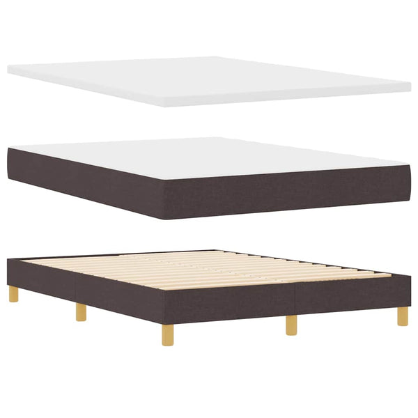 Boxspringbett Dunkelbraun 160x200 cm mit Kissen