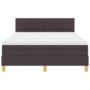 Boxspringbett Dunkelbraun 160x200 cm mit Kissen