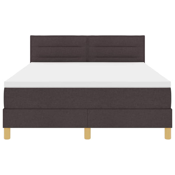 Boxspringbett Dunkelbraun 160x200 cm mit Kissen