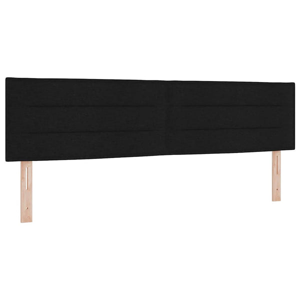 Boxspringbett Schwarz 180x200 cm mit Kissen