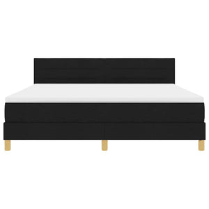 Boxspringbett Schwarz 180x200 cm mit Kissen
