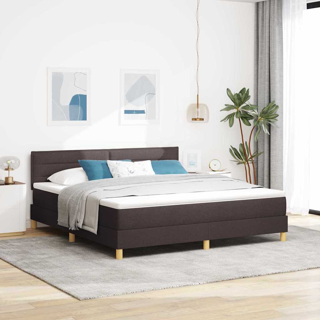 Boxspringbett Dunkelbraun 180x200 cm