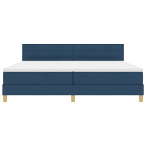 Boxspringbett Blau 200x200 cm mit Kopfteil