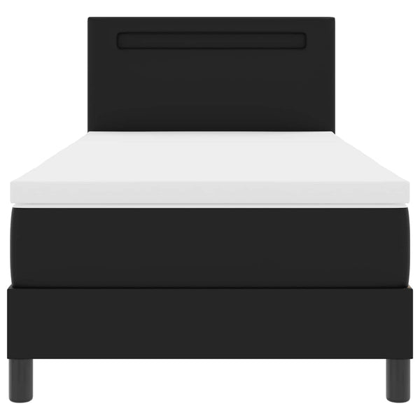 Boxspringbett mit Matratze Schwarz 90x190 cm