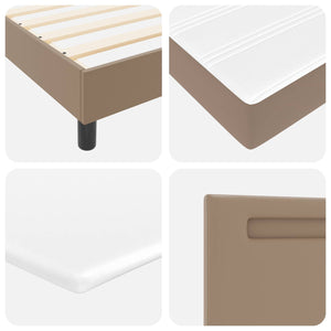 Boxspringbett Cappuccino 90x190 cm Kunstleder