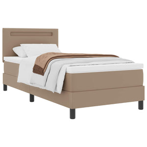 Boxspringbett Cappuccino 90x190 cm Kunstleder