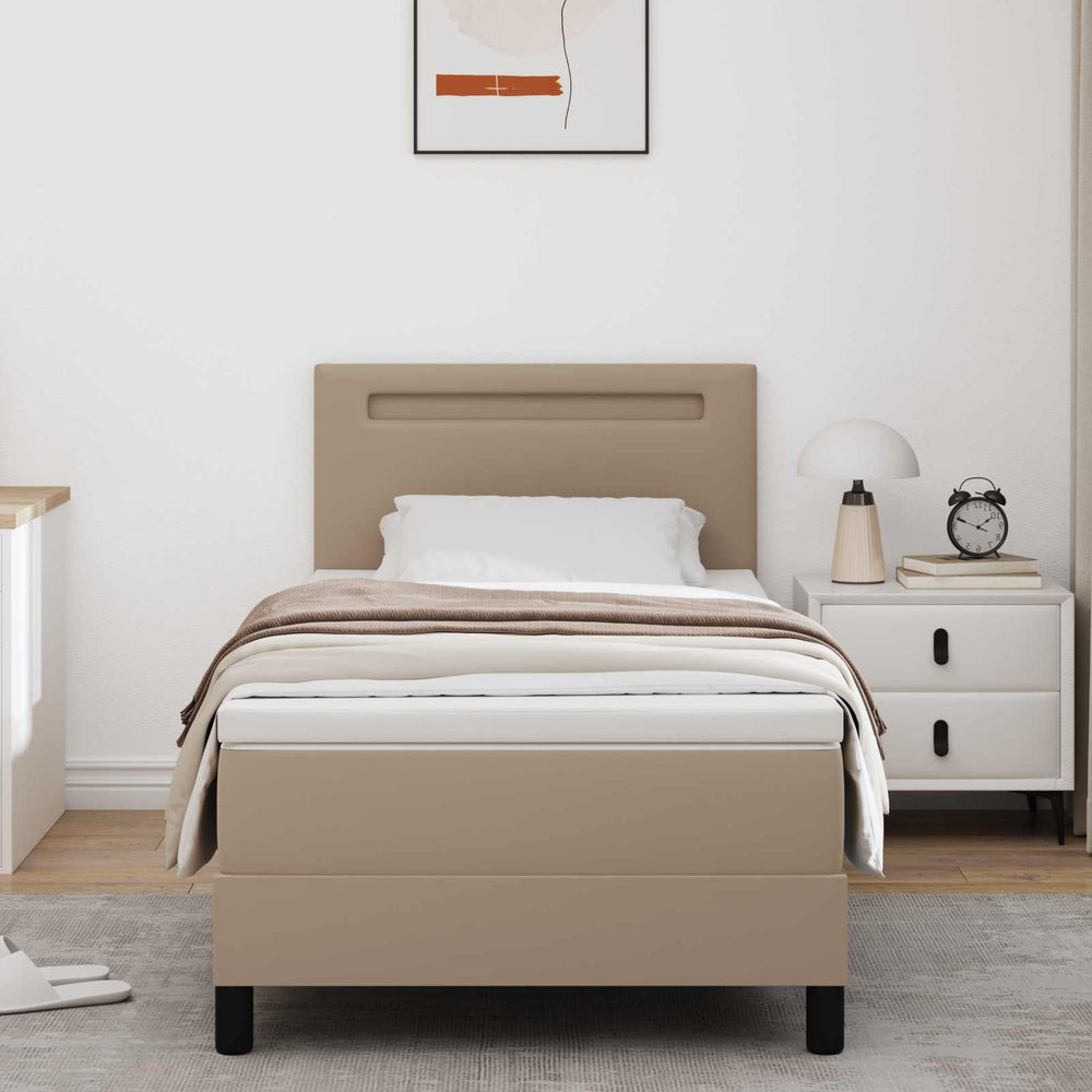 Boxspringbett Cappuccino 90x200 cm mit Matratze