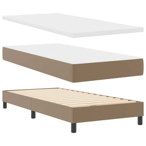 Boxspringbett Cappuccino 100x200 cm Kunstleder