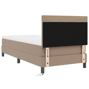 Boxspringbett Cappuccino 100x200 cm Kunstleder