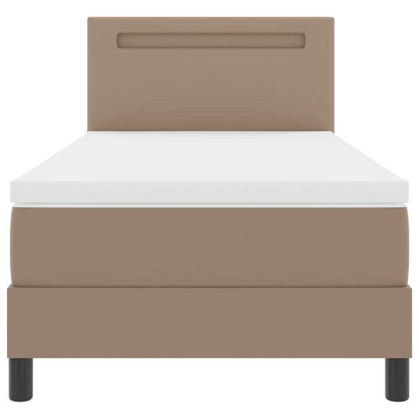 Boxspringbett Cappuccino 100x200 cm Kunstleder