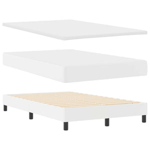 Boxspringbett mit Matratze Weiß 120x190 cm