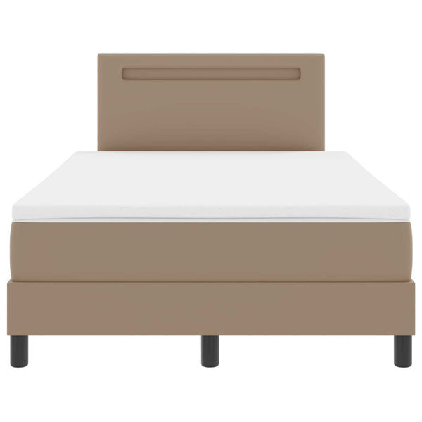 Boxspringbett Cappuccino 120x190 cm Kunstleder