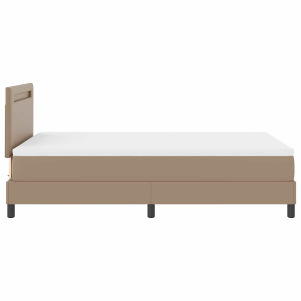 Boxspringbett Cappuccino 120x190 cm Kunstleder