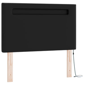 Boxspringbett mit Matratze 120x200 cm Kunstleder Schwarz