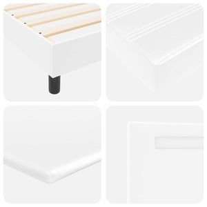 Boxspringbett mit Matratze Weiß 120x200 cm