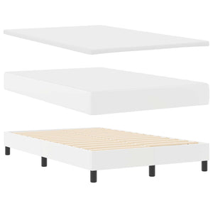 Boxspringbett mit Matratze Weiß 120x200 cm