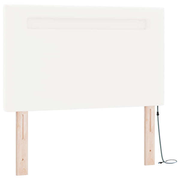 Boxspringbett mit Matratze Weiß 120x200 cm