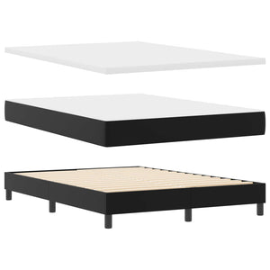 Boxspringbett mit Matratze 140x190 cm, Schwarz