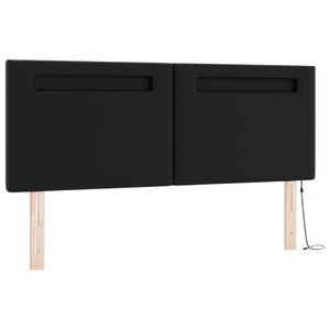 Boxspringbett mit Matratze 140x190 cm, Schwarz