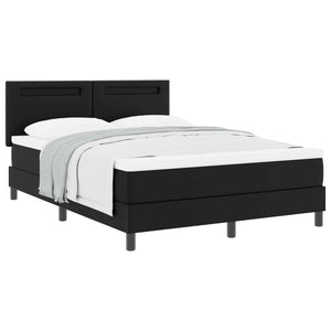 Boxspringbett mit Matratze 140x190 cm, Schwarz