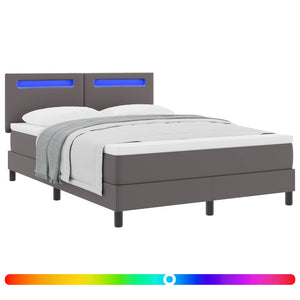 Boxspringbett Grau 160x200 cm mit Matratze
