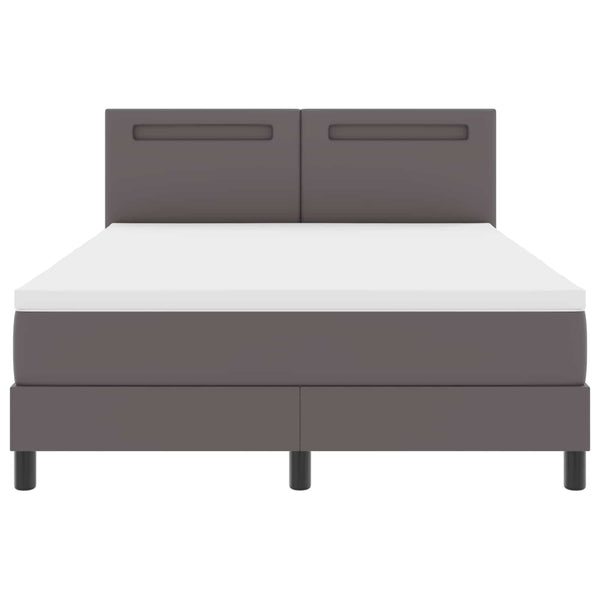 Boxspringbett Grau 160x200 cm mit Matratze
