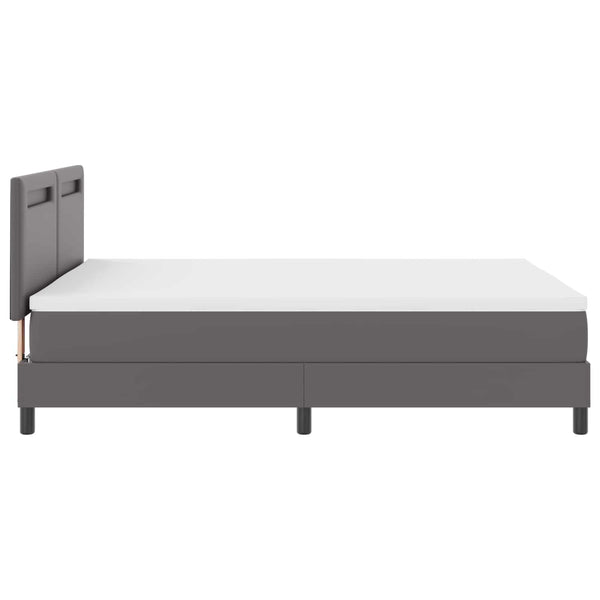 Boxspringbett Grau 160x200 cm mit Matratze