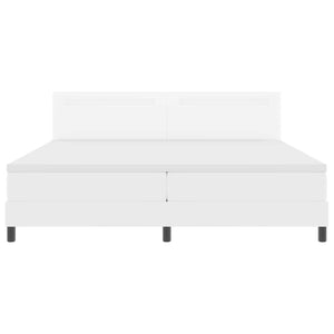 Boxspringbett mit LED Weiß 200x200 cm