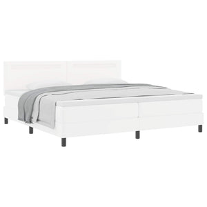 Boxspringbett mit LED Weiß 200x200 cm