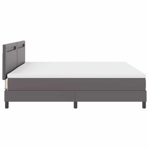 Boxspringbett Grau 200x200 cm mit Matratze