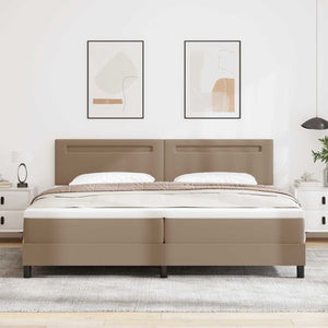 Boxspringbett Cappuccino 200x200 cm Kunstleder
