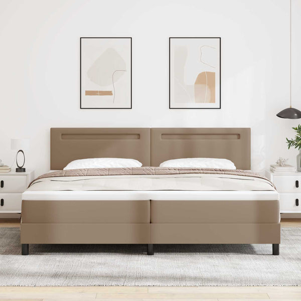 Boxspringbett Cappuccino 200x200 cm Kunstleder