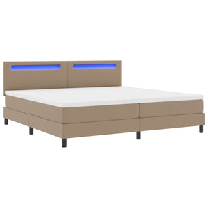 Boxspringbett Cappuccino 200x200 cm Kunstleder