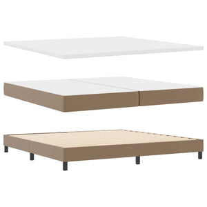 Boxspringbett Cappuccino 200x200 cm Kunstleder