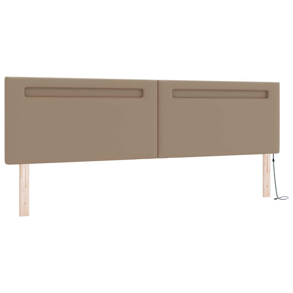 Boxspringbett Cappuccino 200x200 cm Kunstleder