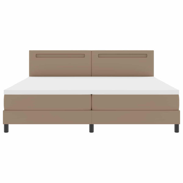 Boxspringbett Cappuccino 200x200 cm Kunstleder