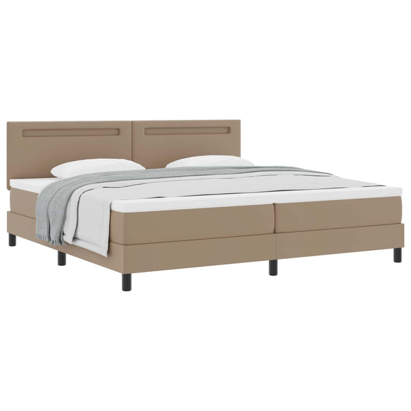 Boxspringbett Cappuccino 200x200 cm Kunstleder