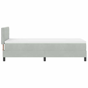 Boxspringbett mit Matratze Hellgrau 80x200 cm