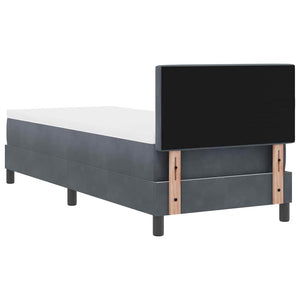 Boxspringbett mit Matratze Dunkelgrau 80x200 cm