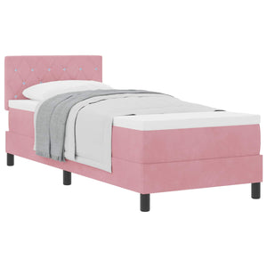 Boxspringbett Rosa 80x200 cm Samt