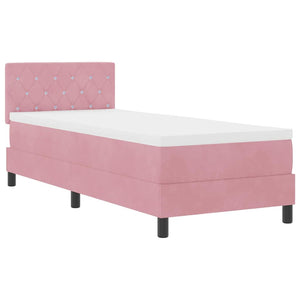 Boxspringbett Rosa 80x200 cm Samt