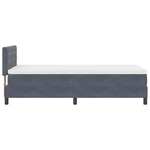 Boxspringbett mit Matratze Dunkelgrau 90x190 cm