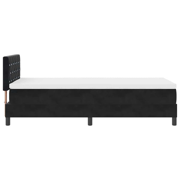 Boxspringbett mit Matratze Schwarz 100x200 cm