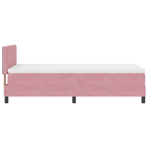Boxspringbett Rosa 100x200 cm Samt
