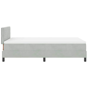 Boxspringbett mit Matratze Hellgrau 120x190 cm